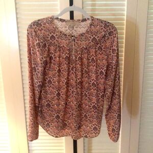 XSLong Sleeve Blouse, multi color, EUC